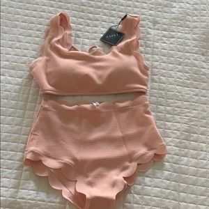 Light pink high wasted bikini